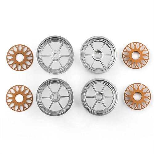 TEAM ASSOCIATED RC10DS WHEELS FRONT & REAR
